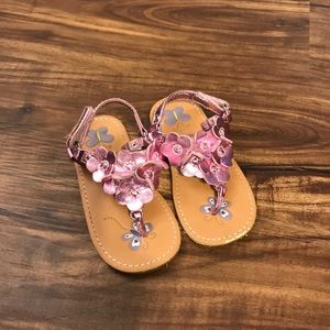 Toddler flower sandals size 7